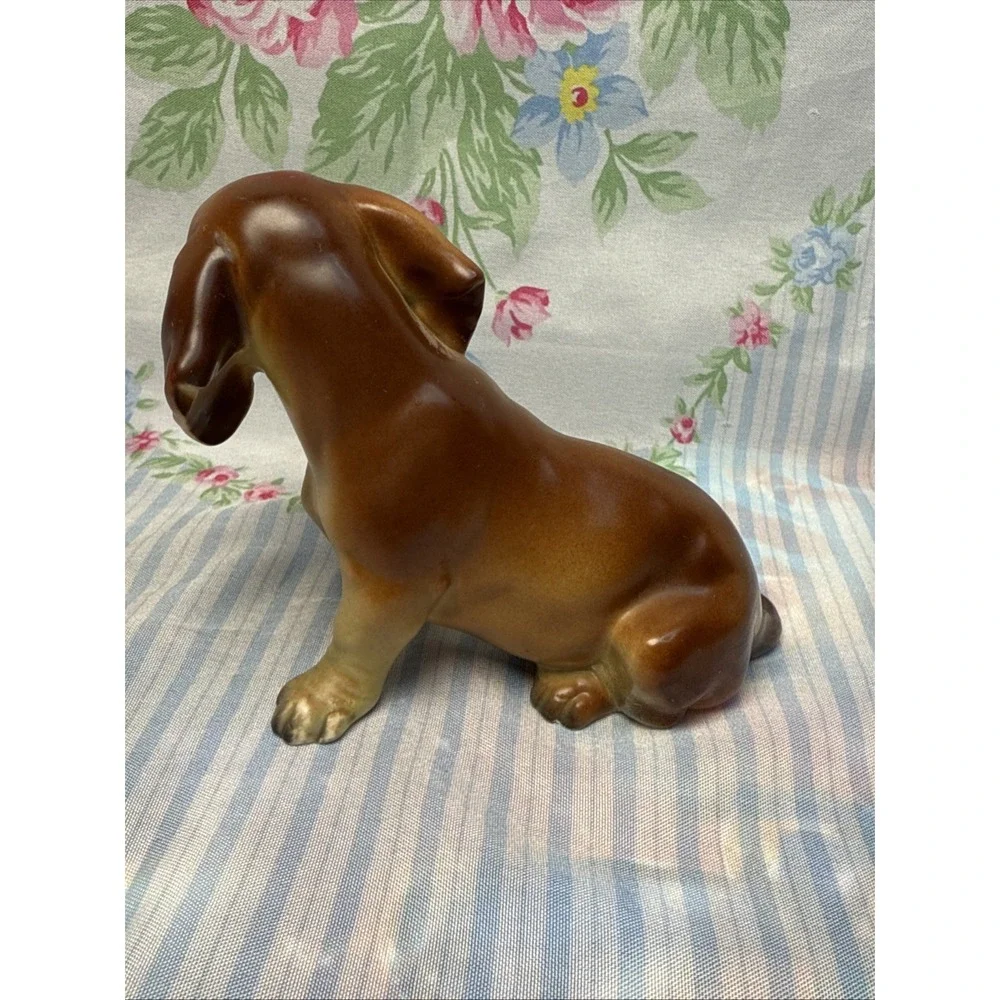 Vintage Lefton Dachshund Figurine‎ 3.5
